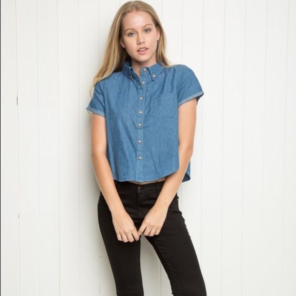 Brandy Melville denim top